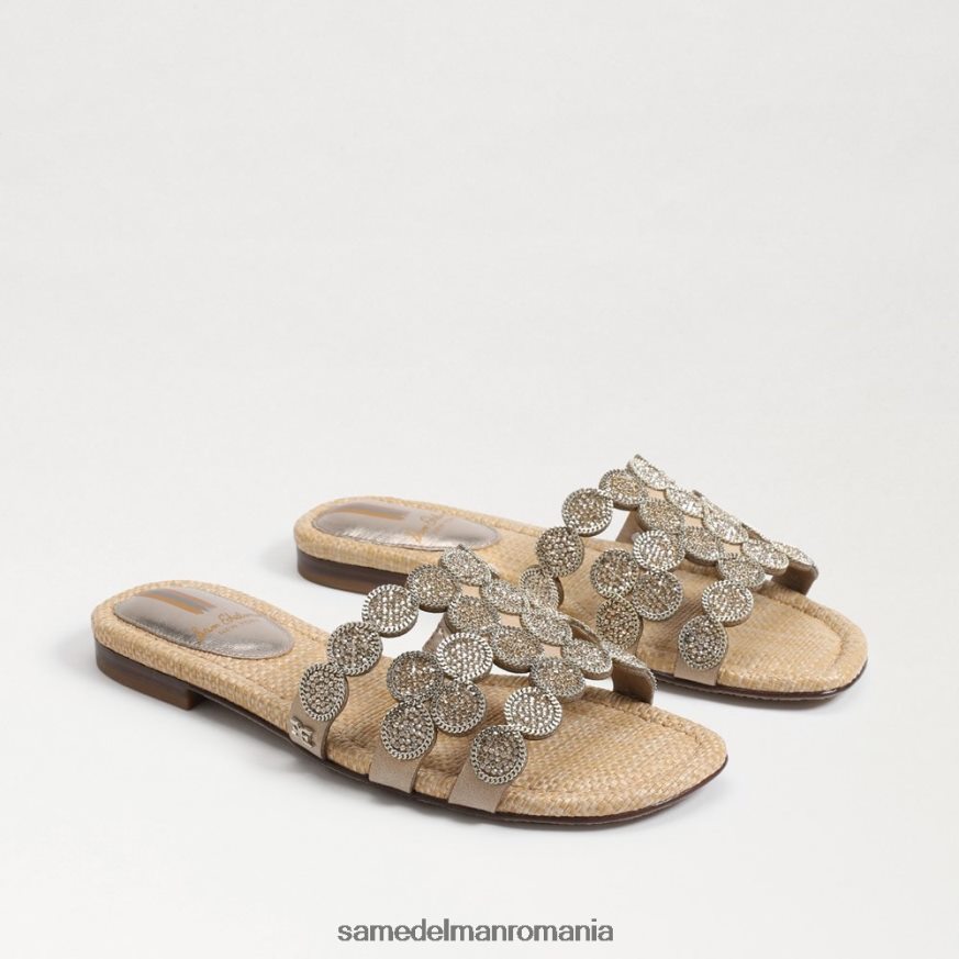 Sam Edelman încălţăminte frunza de aur femei sandale bay marche slide HN448Z607