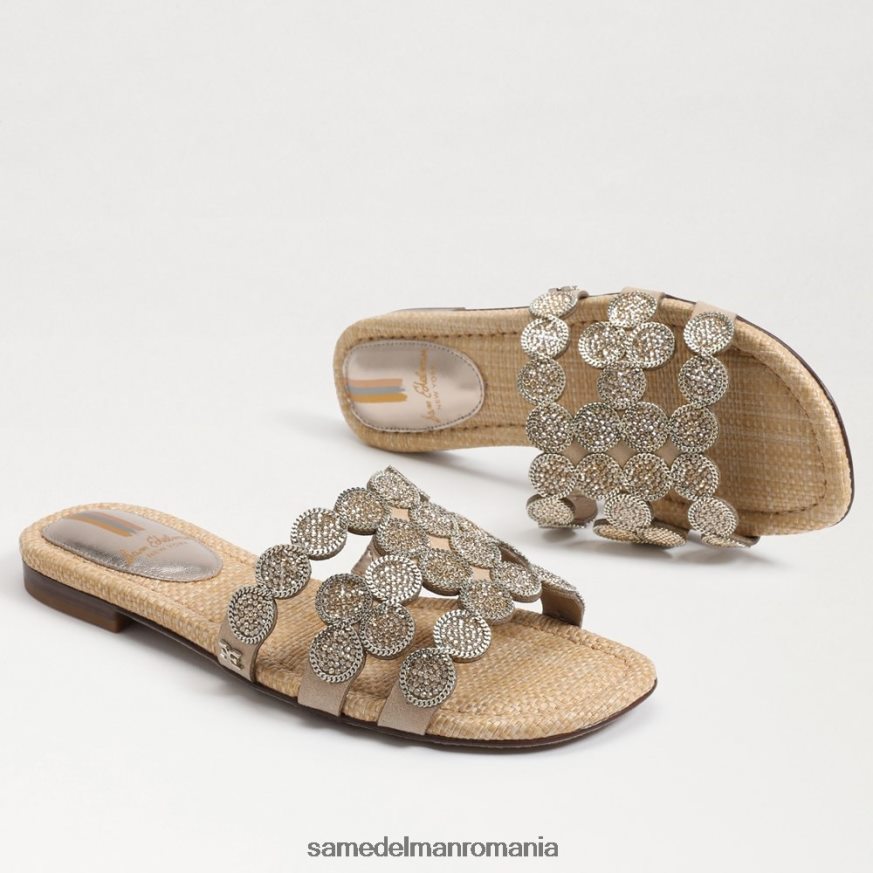 Sam Edelman încălţăminte frunza de aur femei sandale bay marche slide HN448Z607