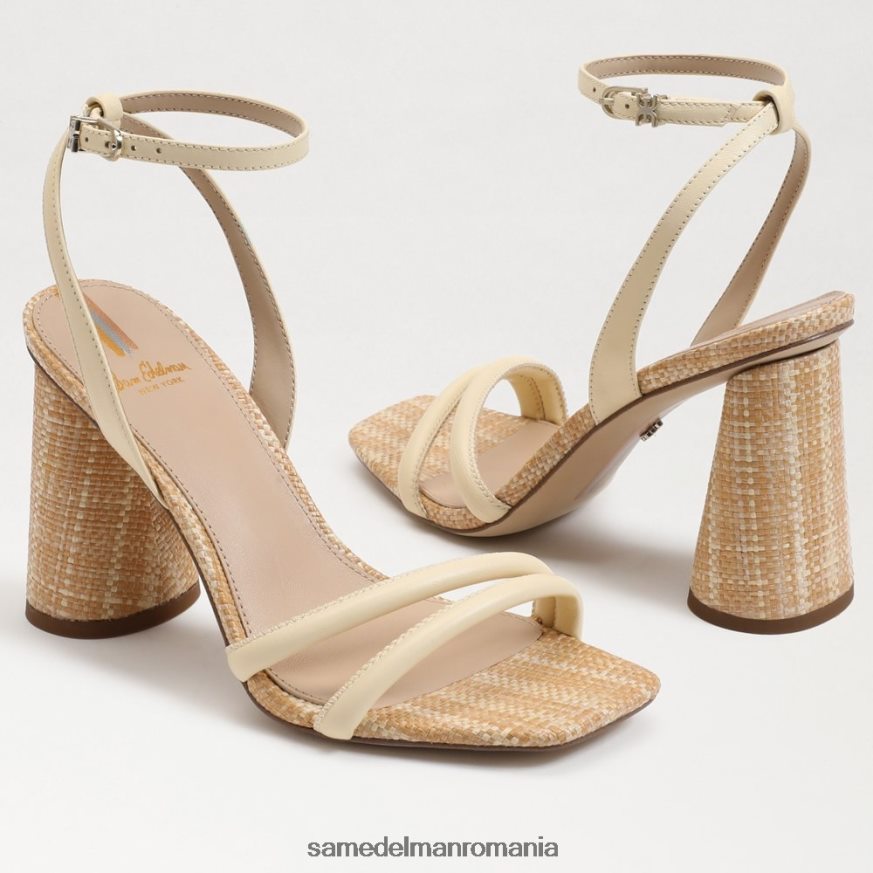 Sam Edelman încălţăminte grâu albit femei sandale kia cu toc bloc HN448Z108