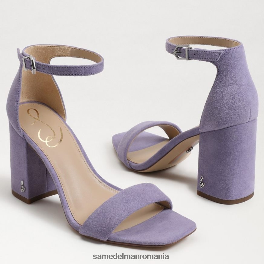 Sam Edelman încălţăminte iris violet femei sandale daniella cu toc bloc HN448Z307
