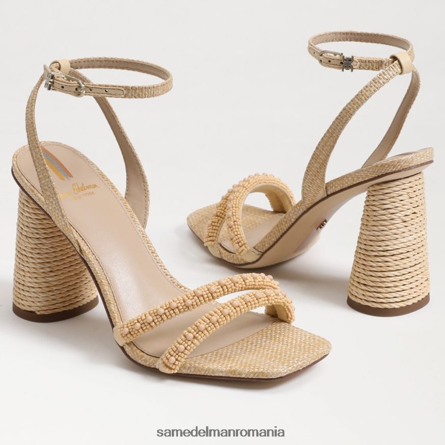 Sam Edelman încălţăminte lemn de fag albit femei sandale cu toc bloc cu margele kia HN448Z491