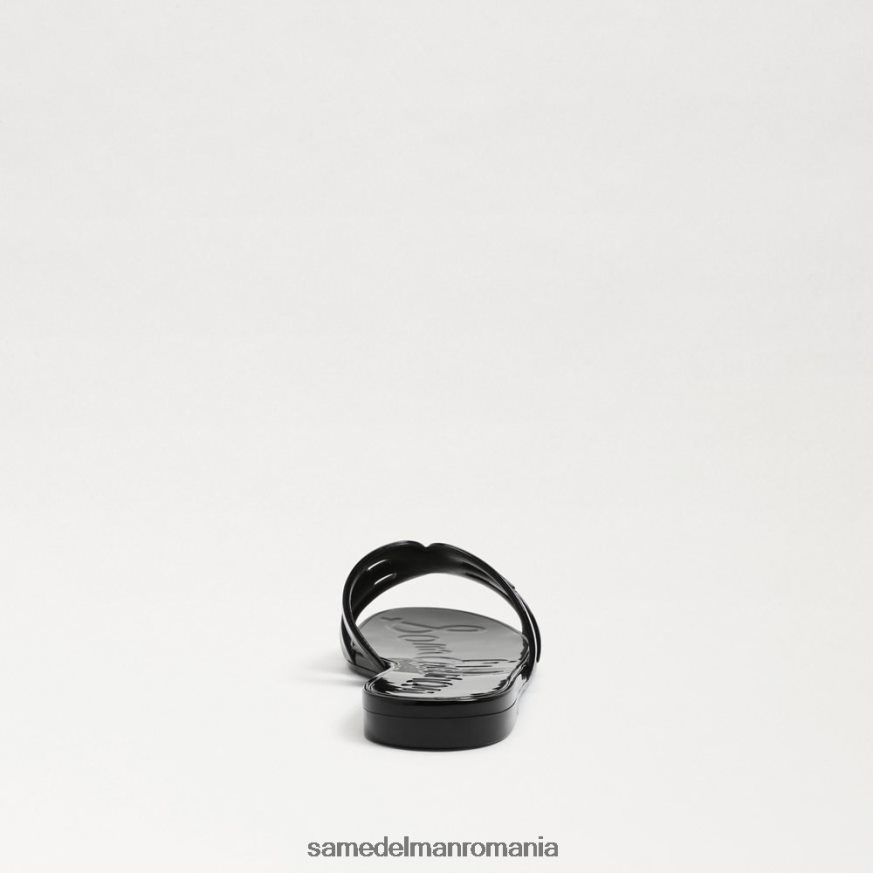 Sam Edelman încălţăminte luciu negru femei sandale cu diapozitive de dafin HN448Z222