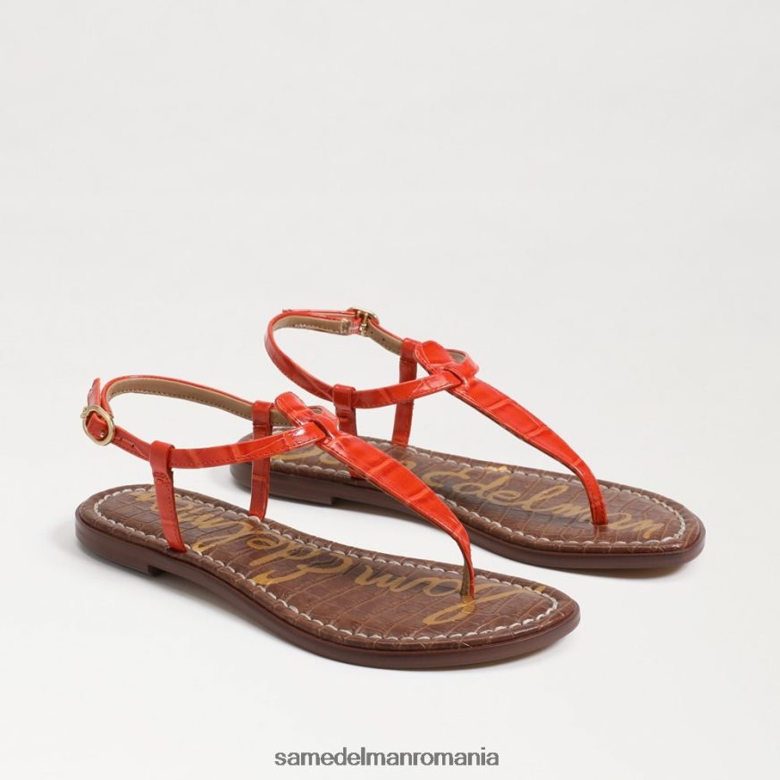 Sam Edelman încălţăminte mac portocaliu femei sandale gigi tanga HN448Z225