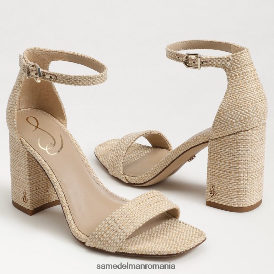 Sam Edelman încălţăminte natural femei sandale daniella cu toc bloc HN448Z297