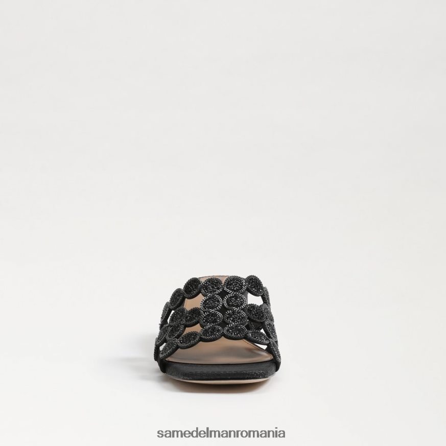 Sam Edelman încălţăminte negru femei sandale cu toc bloc alunecat iarna HN448Z186