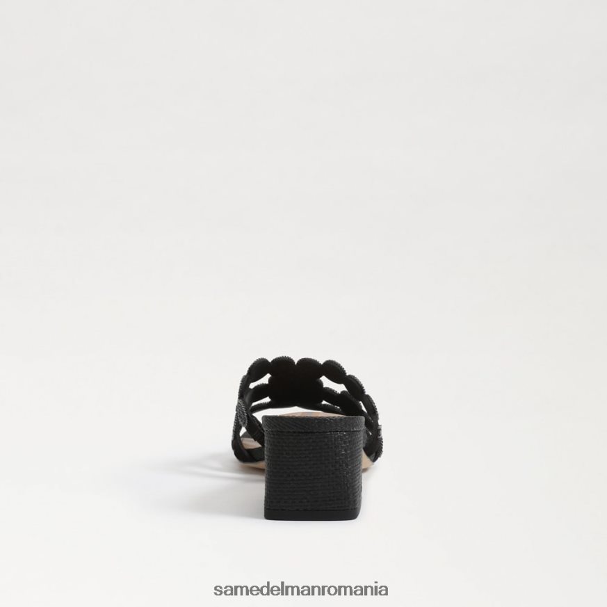 Sam Edelman încălţăminte negru femei sandale cu toc bloc alunecat iarna HN448Z186