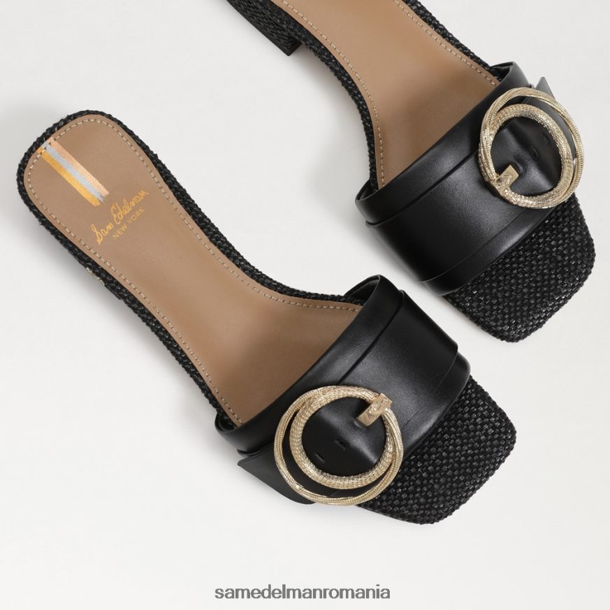 Sam Edelman încălţăminte negru femei sandale delfi slide HN448Z703