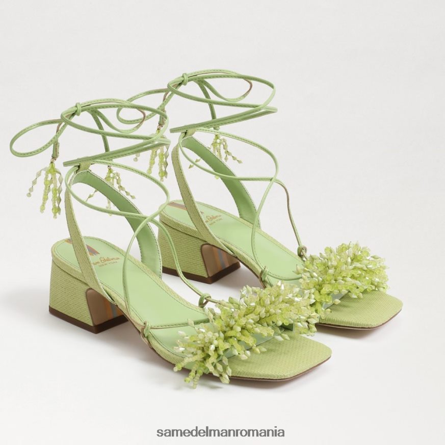 Sam Edelman încălţăminte para de vara femei Sandale walda cu toc bloc cu margele HN448Z63