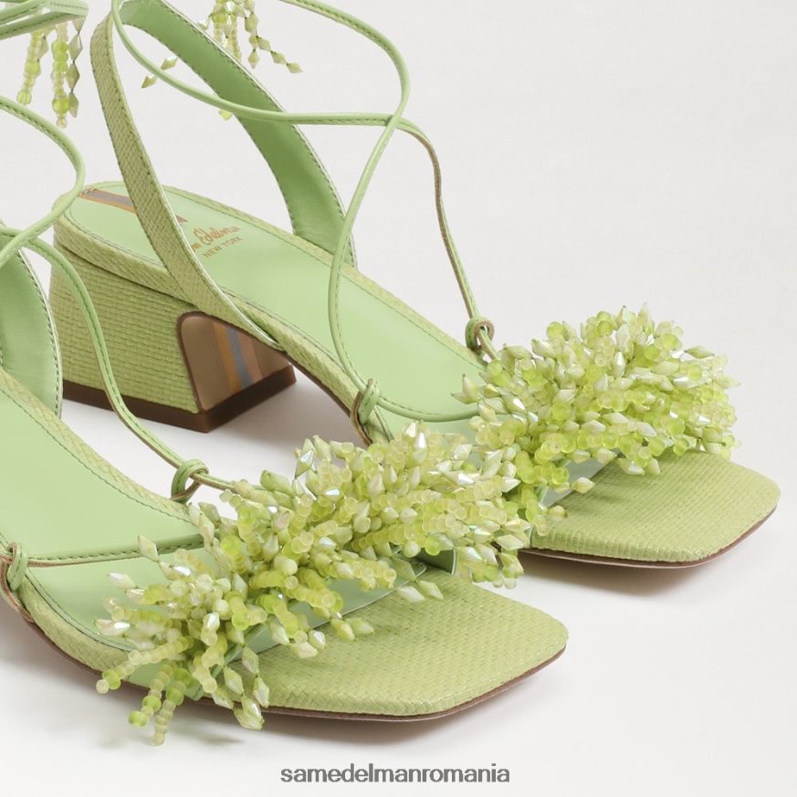 Sam Edelman încălţăminte para de vara femei Sandale walda cu toc bloc cu margele HN448Z63