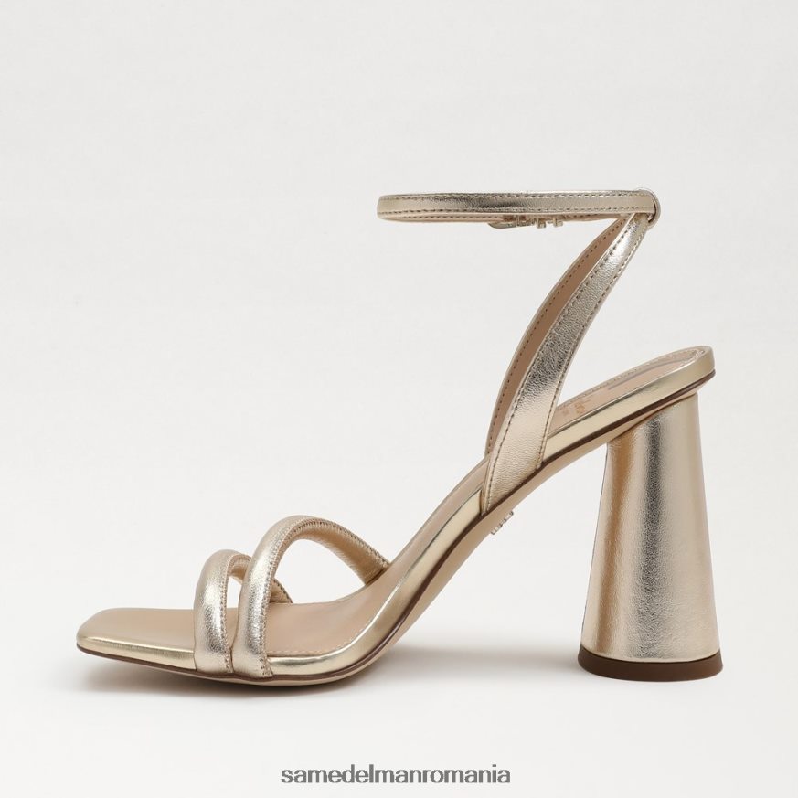 Sam Edelman încălţăminte piele cu frunze de aur femei sandale kia cu toc bloc HN448Z105