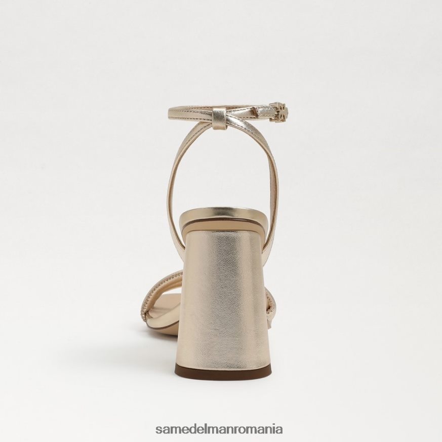 Sam Edelman încălţăminte piele cu frunze de aur femei sandale kia cu toc bloc HN448Z105