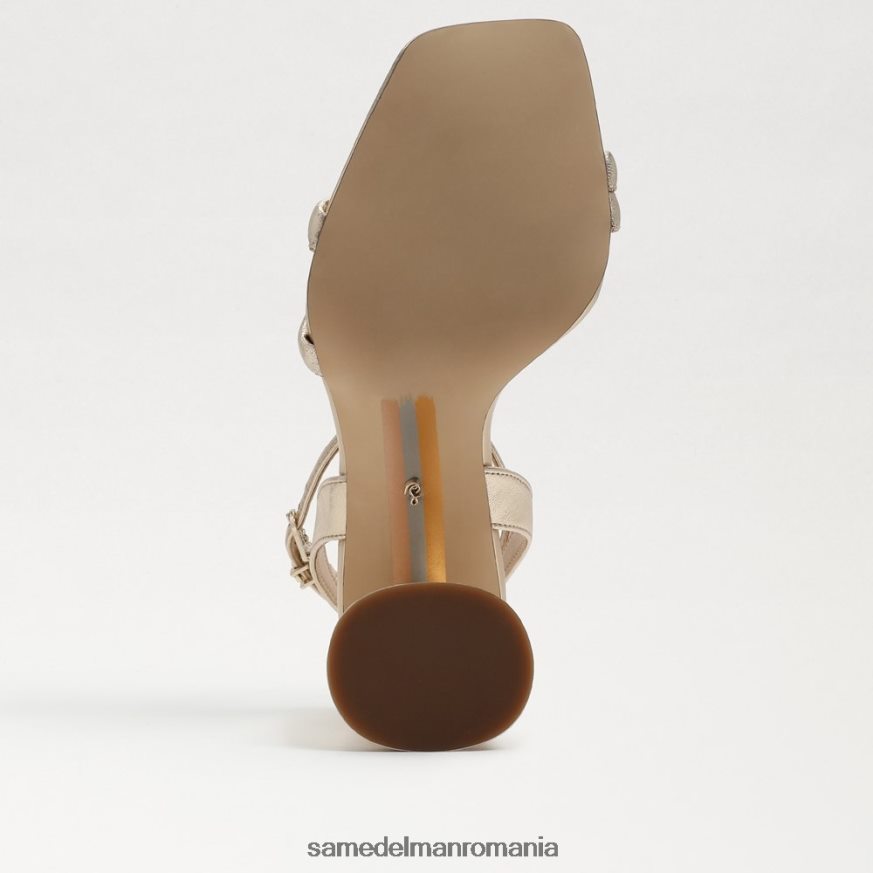 Sam Edelman încălţăminte piele cu frunze de aur femei sandale kia cu toc bloc HN448Z105