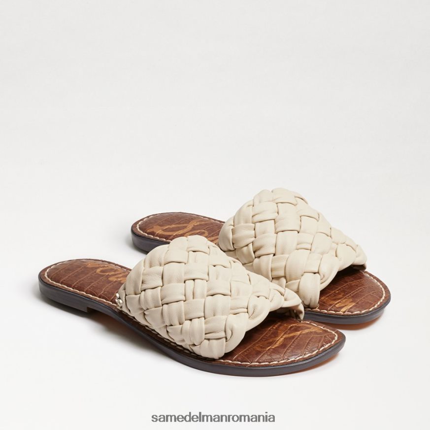 Sam Edelman încălţăminte piele de fildeș modernă femei sandală glisante țesute griffin HN448Z634