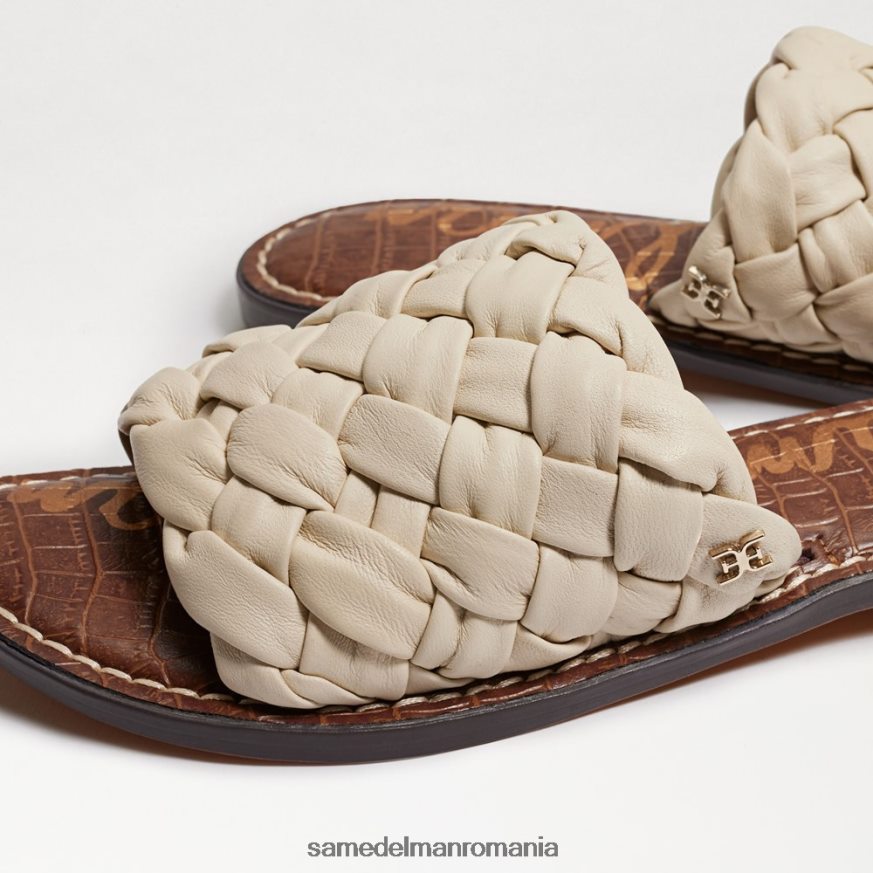 Sam Edelman încălţăminte piele de fildeș modernă femei sandală glisante țesute griffin HN448Z634