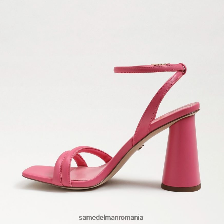 Sam Edelman încălţăminte piele de trandafir carmin femei sandale kia cu toc bloc HN448Z107
