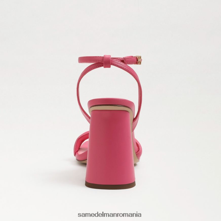 Sam Edelman încălţăminte piele de trandafir carmin femei sandale kia cu toc bloc HN448Z107