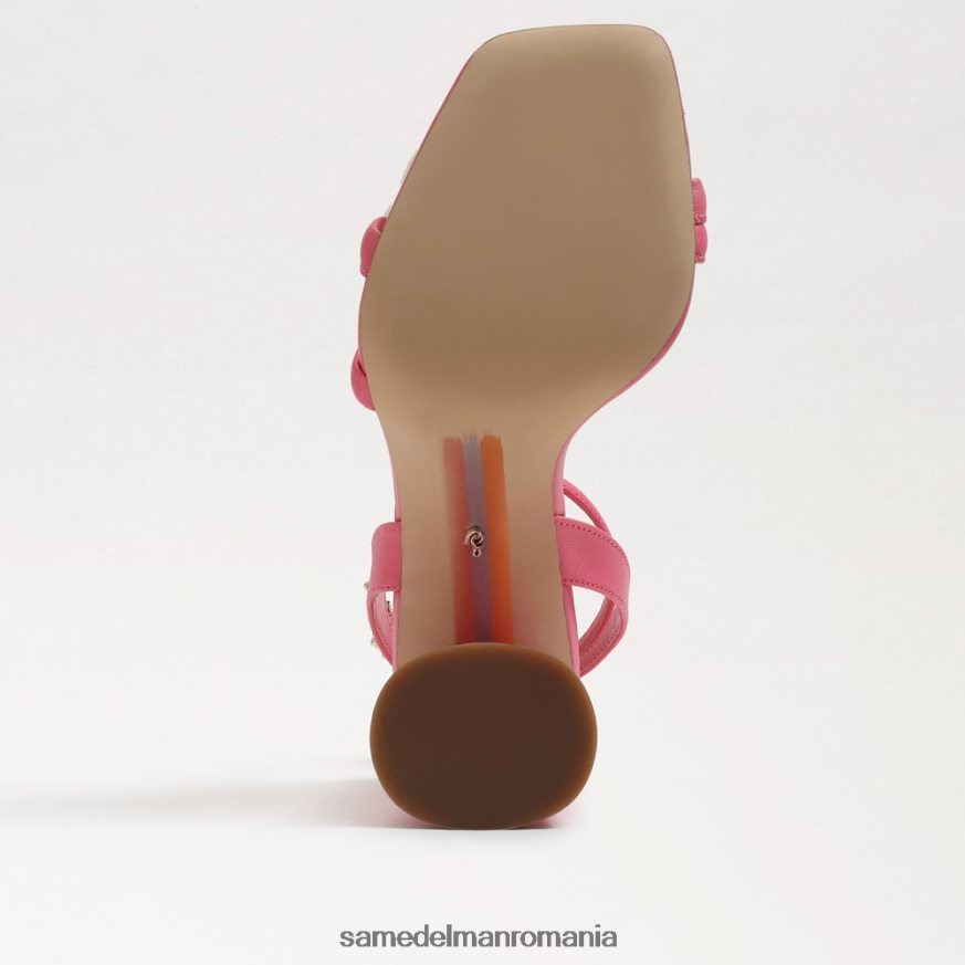 Sam Edelman încălţăminte piele de trandafir carmin femei sandale kia cu toc bloc HN448Z107