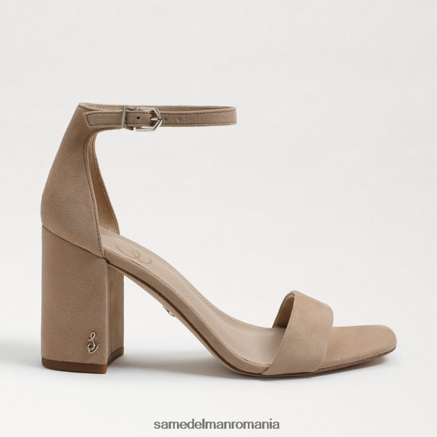 Sam Edelman încălţăminte piele intoarsa din fulgi de ovaz femei sandale daniella cu toc bloc HN448Z303