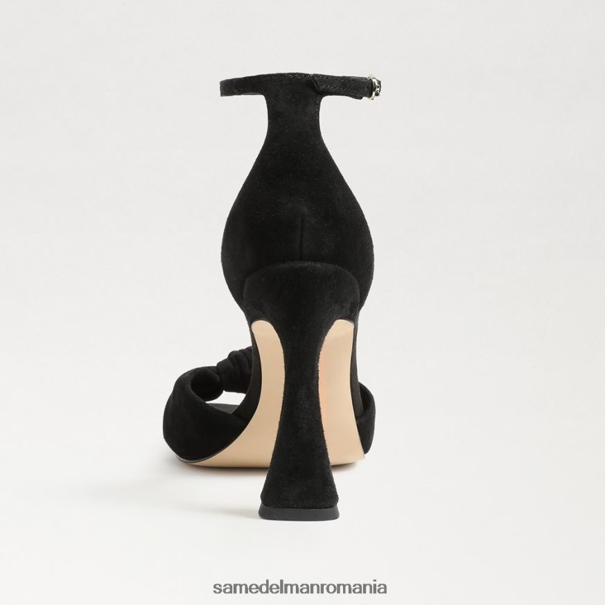 Sam Edelman încălţăminte piele intoarsa neagra femei lucia curea la gleznă toc deschis HN448Z875