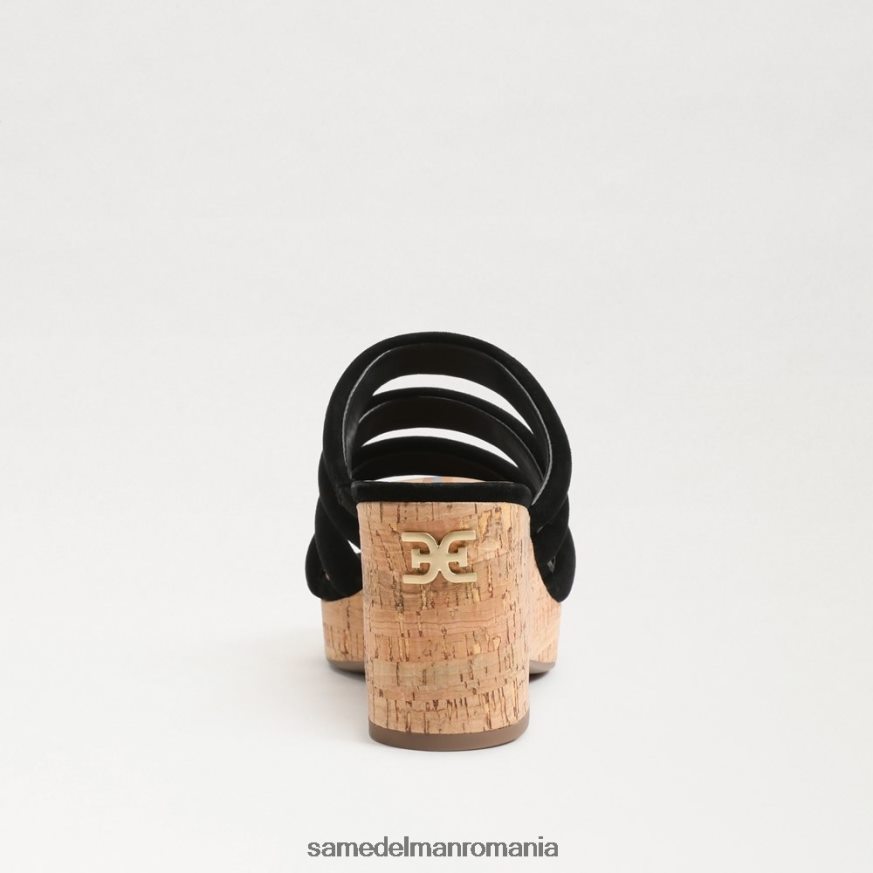 Sam Edelman încălţăminte piele intoarsa neagra femei toc cu platformă yuki HN448Z687