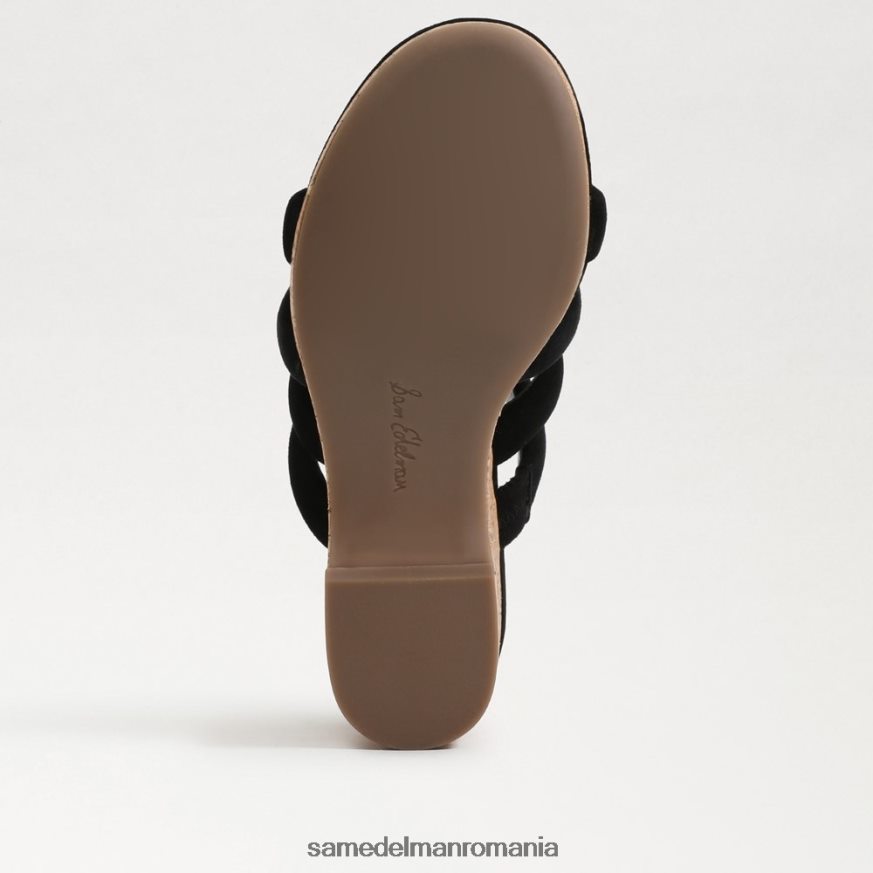 Sam Edelman încălţăminte piele intoarsa neagra femei toc cu platformă yuki HN448Z687