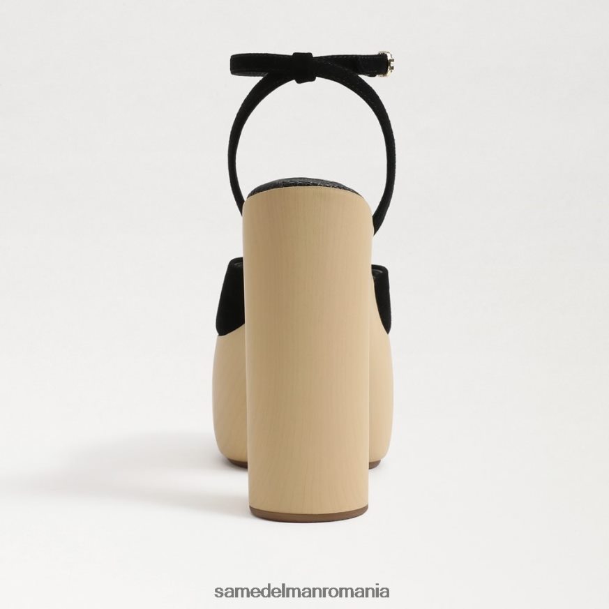 Sam Edelman încălţăminte piele intoarsa neagra femei toc platforma Grayson HN448Z668