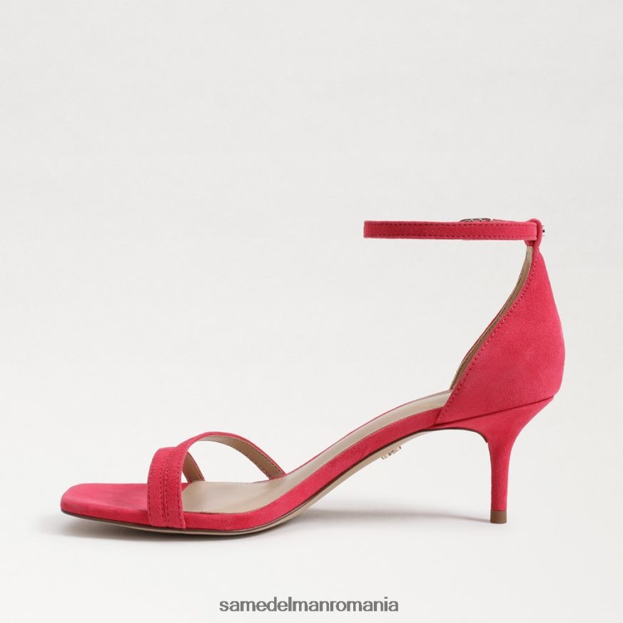 Sam Edelman încălţăminte piele intoarsa ultra fucsia femei sandale cu toc pisicuță bujor HN448Z507