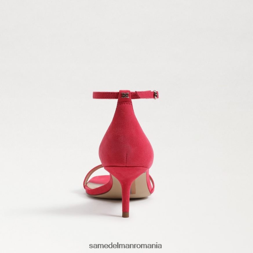 Sam Edelman încălţăminte piele intoarsa ultra fucsia femei sandale cu toc pisicuță bujor HN448Z507