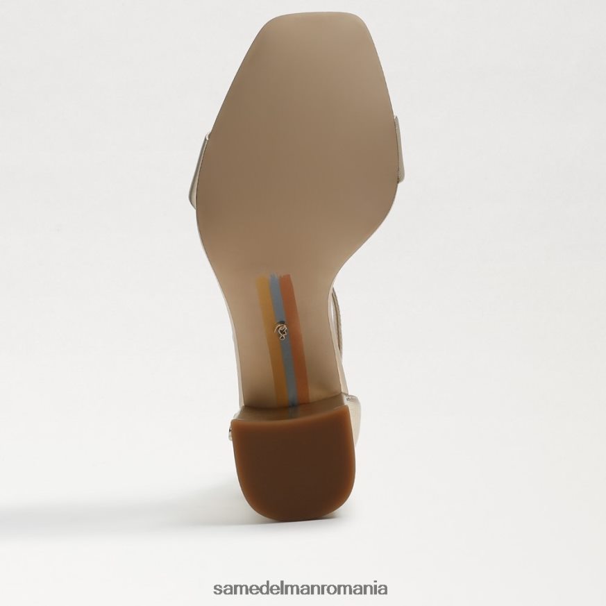 Sam Edelman încălţăminte piele metalica aurie femei sandale daniella cu toc bloc HN448Z304