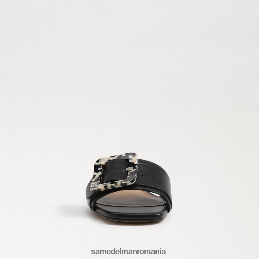 Sam Edelman încălţăminte piele neagra femei diacon slide sandal HN448Z419