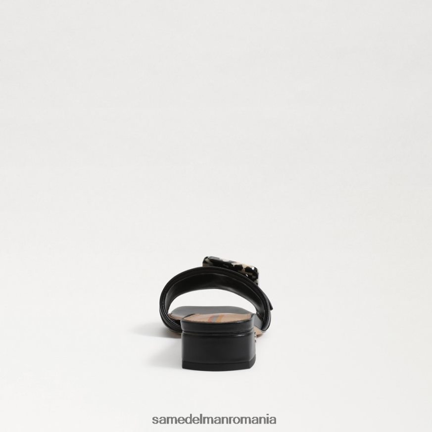 Sam Edelman încălţăminte piele neagra femei diacon slide sandal HN448Z419