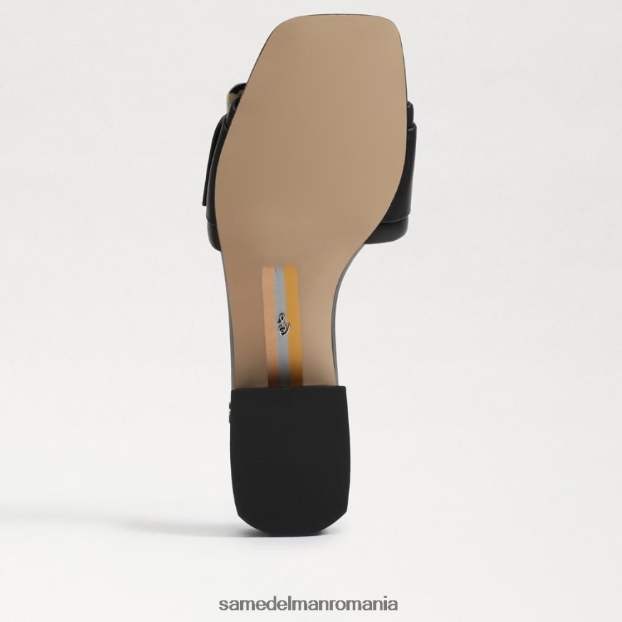 Sam Edelman încălţăminte piele neagra femei diacon slide sandal HN448Z419