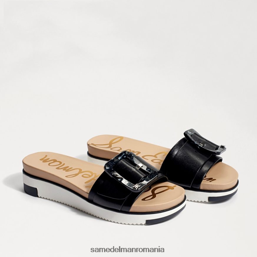Sam Edelman încălţăminte piele neagra femei sandală ariane slide HN448Z183