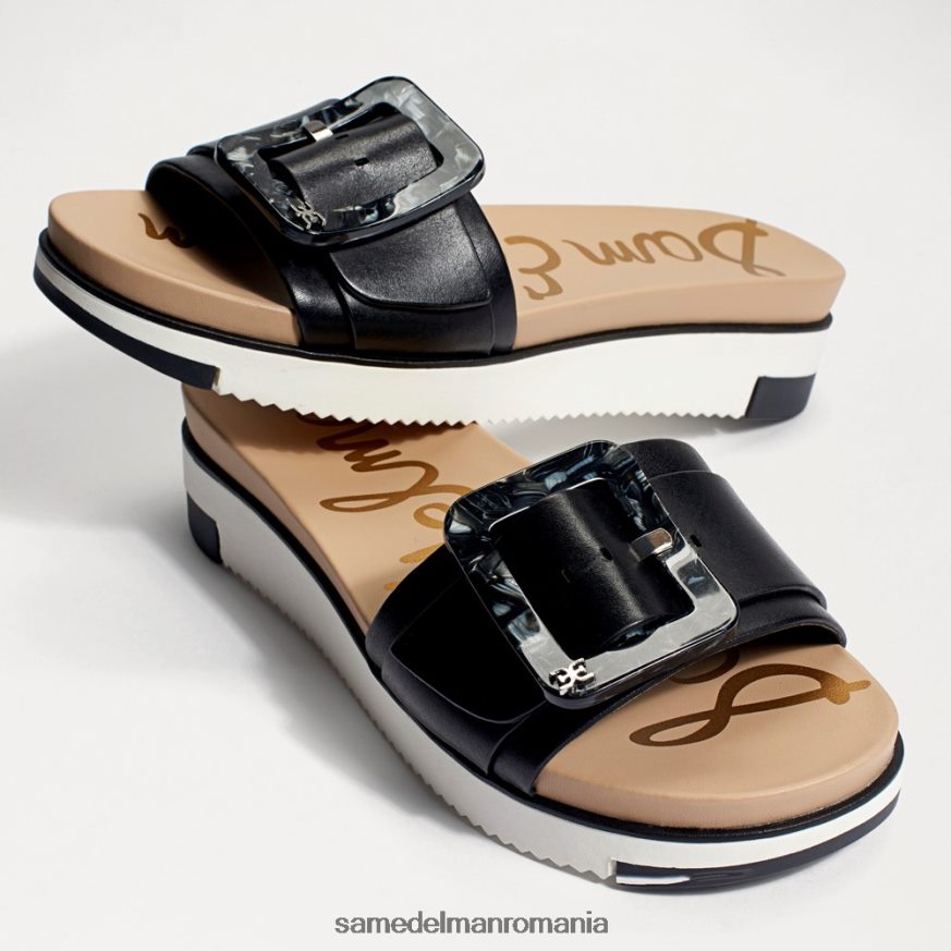 Sam Edelman încălţăminte piele neagra femei sandală ariane slide HN448Z183
