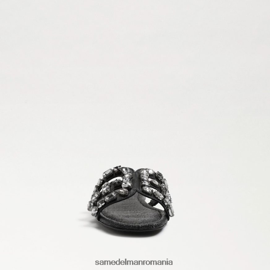 Sam Edelman încălţăminte piele neagra femei sandală bay 16 slide HN448Z534