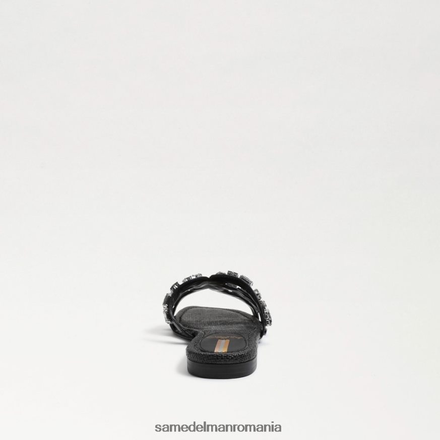 Sam Edelman încălţăminte piele neagra femei sandală bay 16 slide HN448Z534