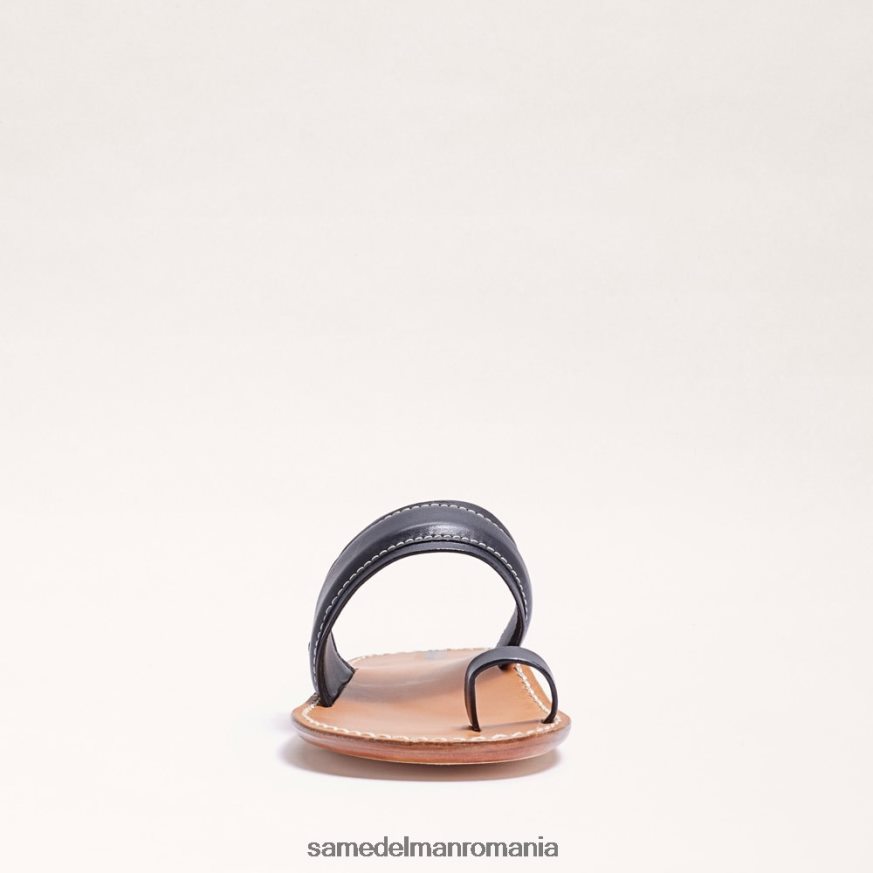 Sam Edelman încălţăminte piele neagra femei sandală cu inel margit HN448Z258