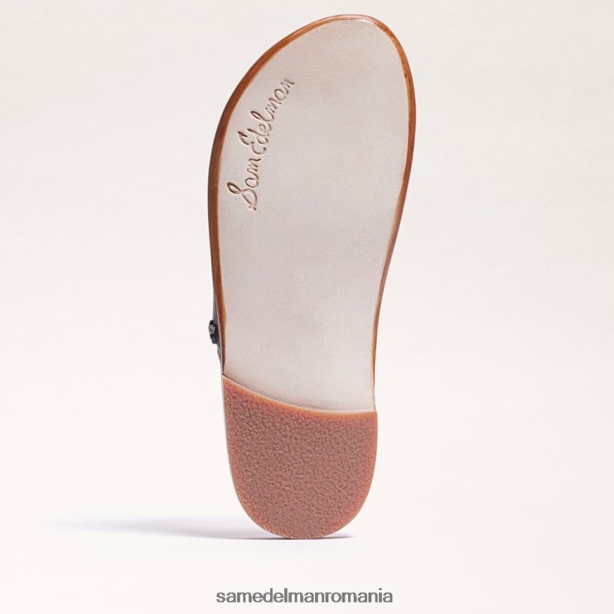 Sam Edelman încălţăminte piele neagra femei sandală cu inel margit HN448Z258