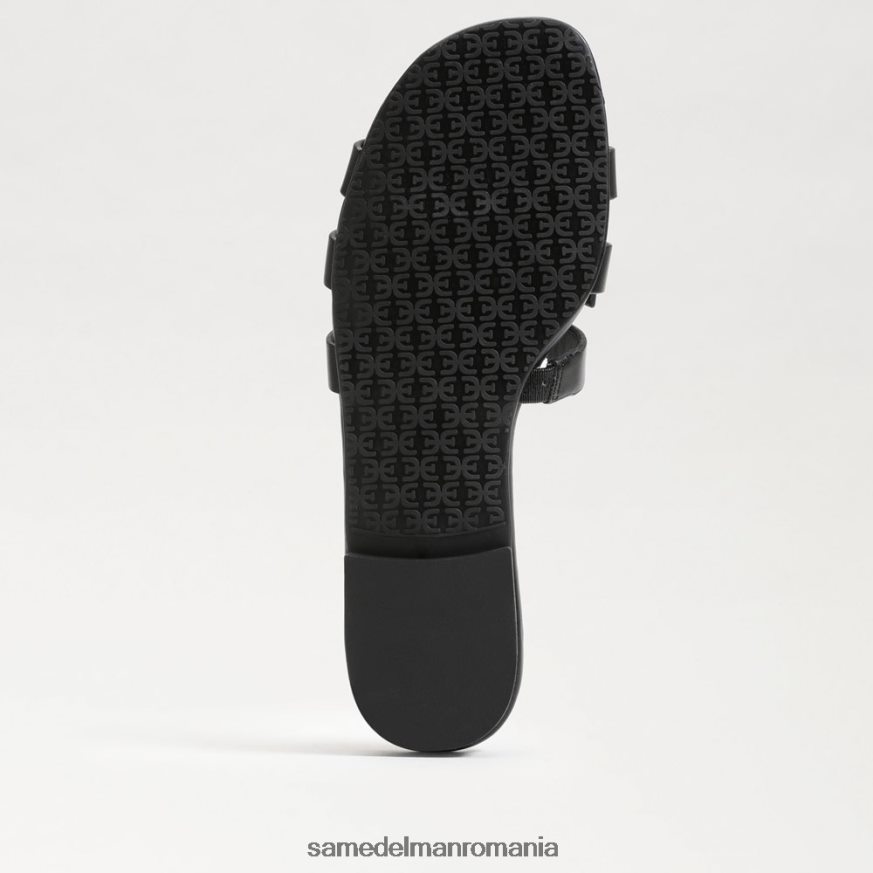 Sam Edelman încălţăminte piele neagra femei sandală de alunecare radiantă bay HN448Z575