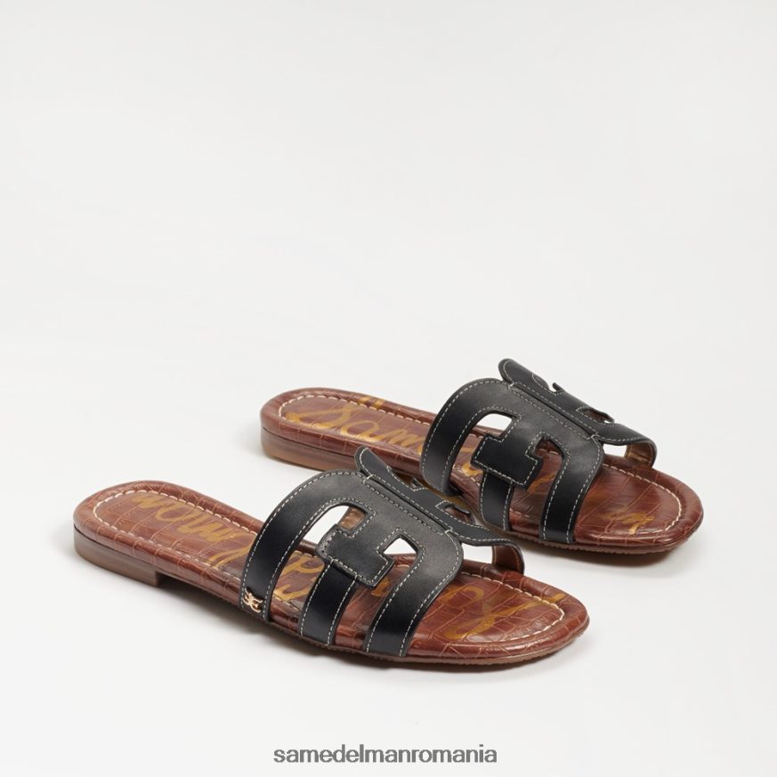 Sam Edelman încălţăminte piele neagra femei sandală de tip bay slide HN448Z12