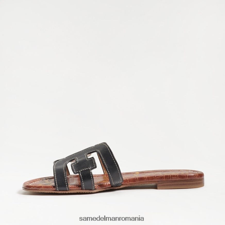 Sam Edelman încălţăminte piele neagra femei sandală de tip bay slide HN448Z12