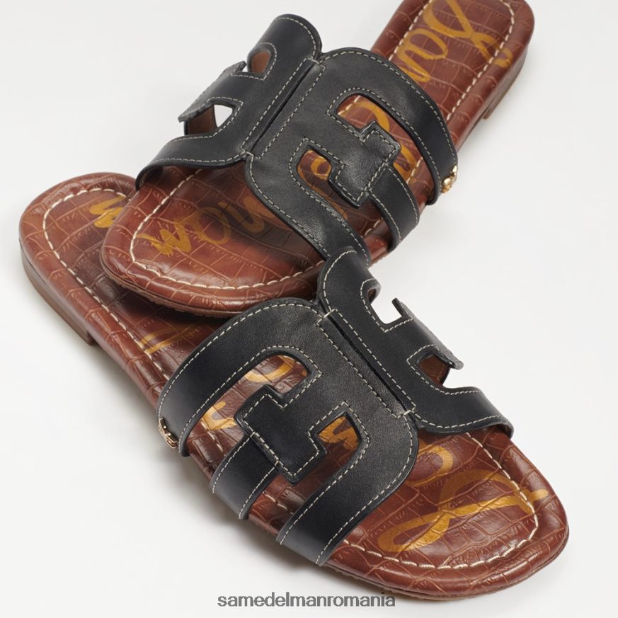 Sam Edelman încălţăminte piele neagra femei sandală de tip bay slide HN448Z12
