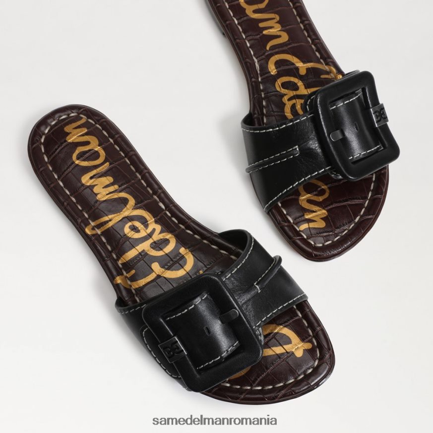 Sam Edelman încălţăminte piele neagra femei sandală gaige slide HN448Z26
