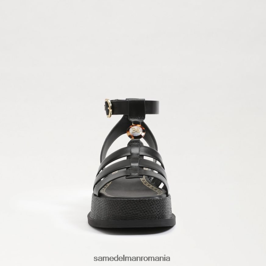 Sam Edelman încălţăminte piele neagra femei sandală gladiator cu platformă naima HN448Z602