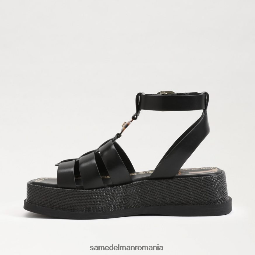 Sam Edelman încălţăminte piele neagra femei sandală gladiator cu platformă naima HN448Z602