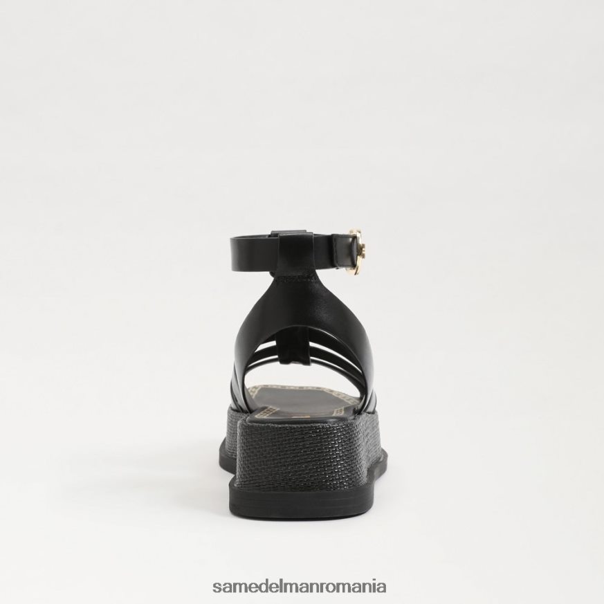 Sam Edelman încălţăminte piele neagra femei sandală gladiator cu platformă naima HN448Z602