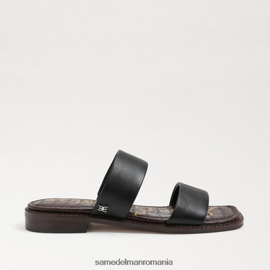 Sam Edelman încălţăminte piele neagra femei sandală haydee slide HN448Z572