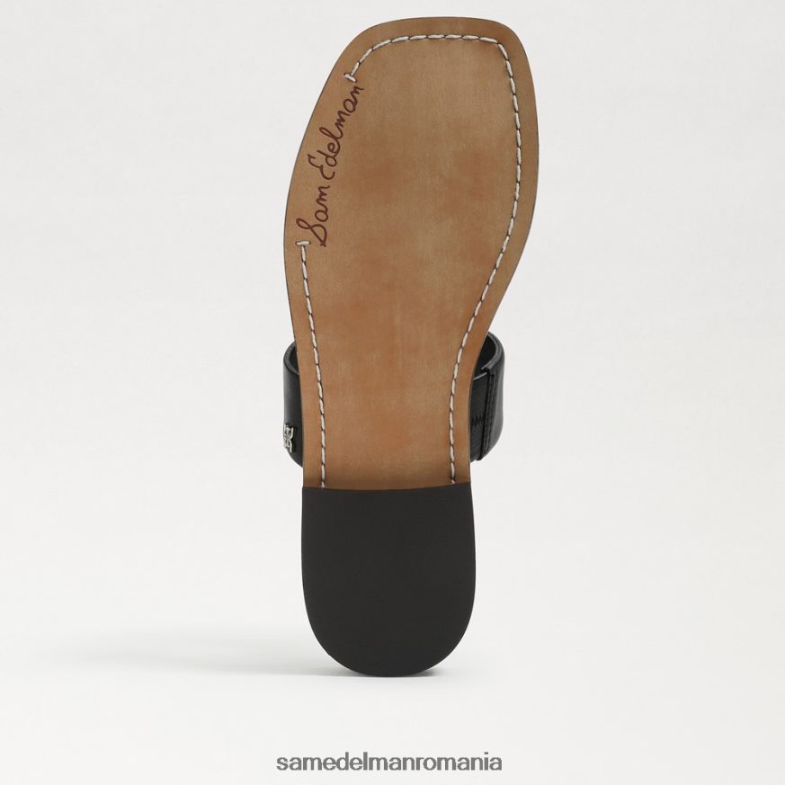 Sam Edelman încălţăminte piele neagra femei sandală haydee slide HN448Z572