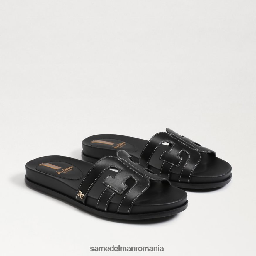 Sam Edelman încălţăminte piele neagra femei sandală nettie slide HN448Z274