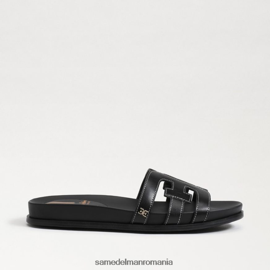 Sam Edelman încălţăminte piele neagra femei sandală nettie slide HN448Z274